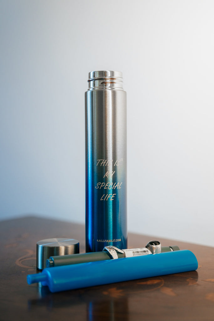 4AllFamily Rambler Small Insulin Pen Travel Case - Blue Color - Open