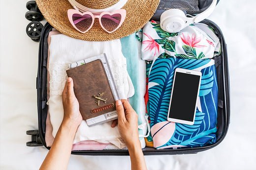 Packing eye drops for airplane travel