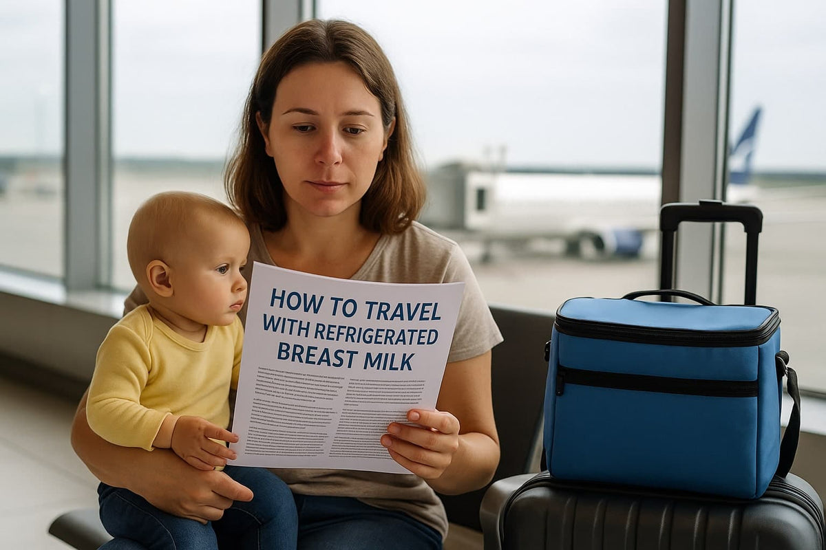 Woman Traveling with Refrigerated Breast Milk - AI Generated Image