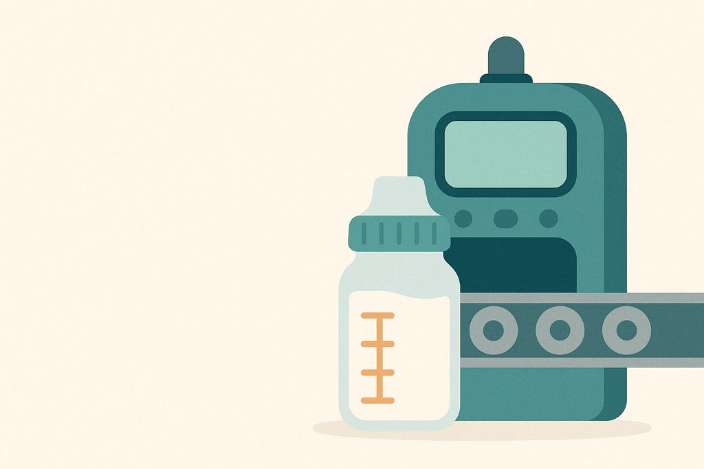 Breast Milk Bottle Screened at TSA Airport Scanner - AI Generated Image 