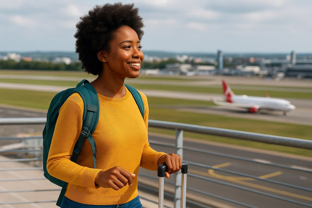 Woman traveling with heat sensitive medications - Generated by AI
