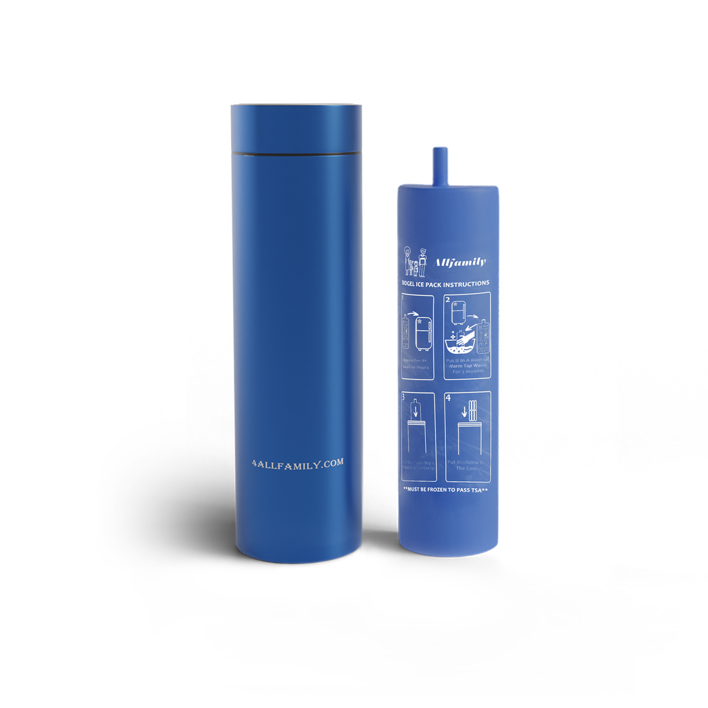 4AllFamily Nomad Portable Cooler for Insulin & Medications - Blue