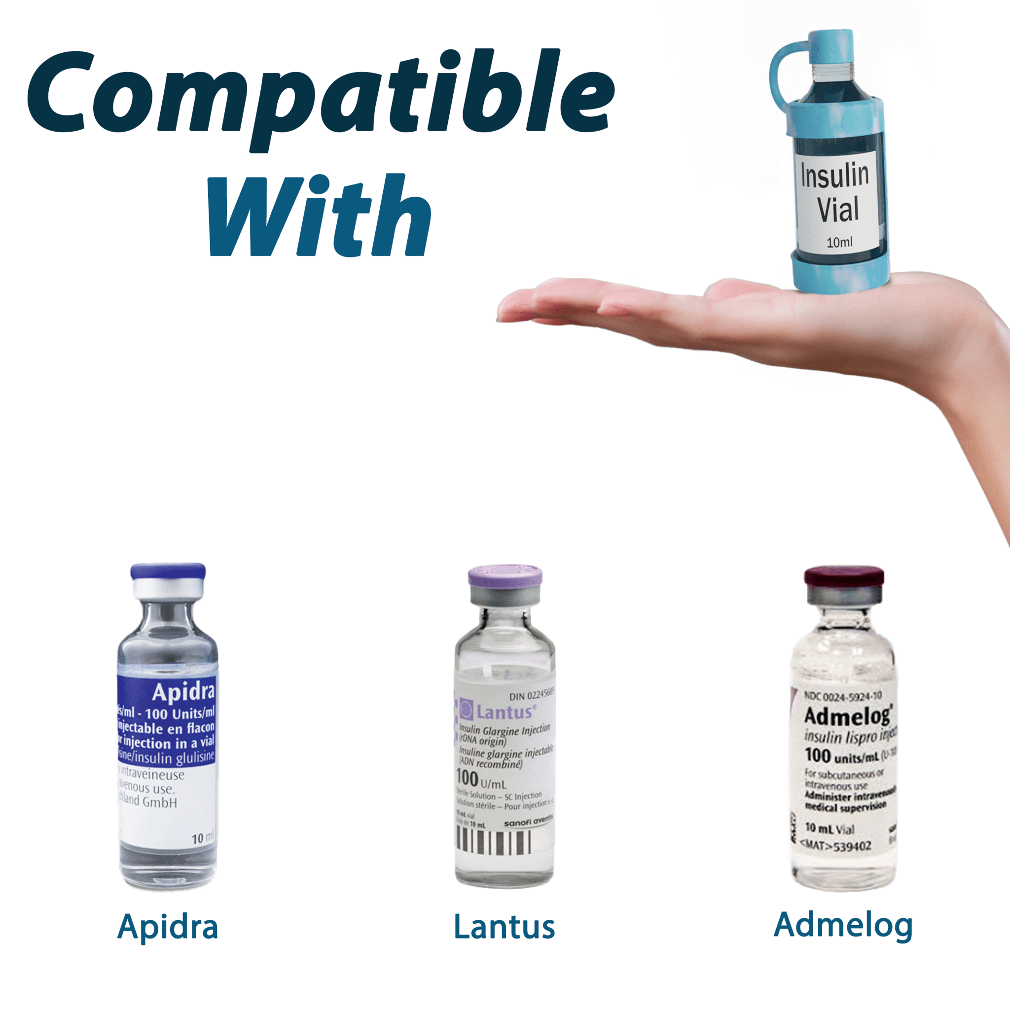 Insulin Injection Guard Vial Guard - Insulin Vial Protector – Dual Pack - 4AllFamily